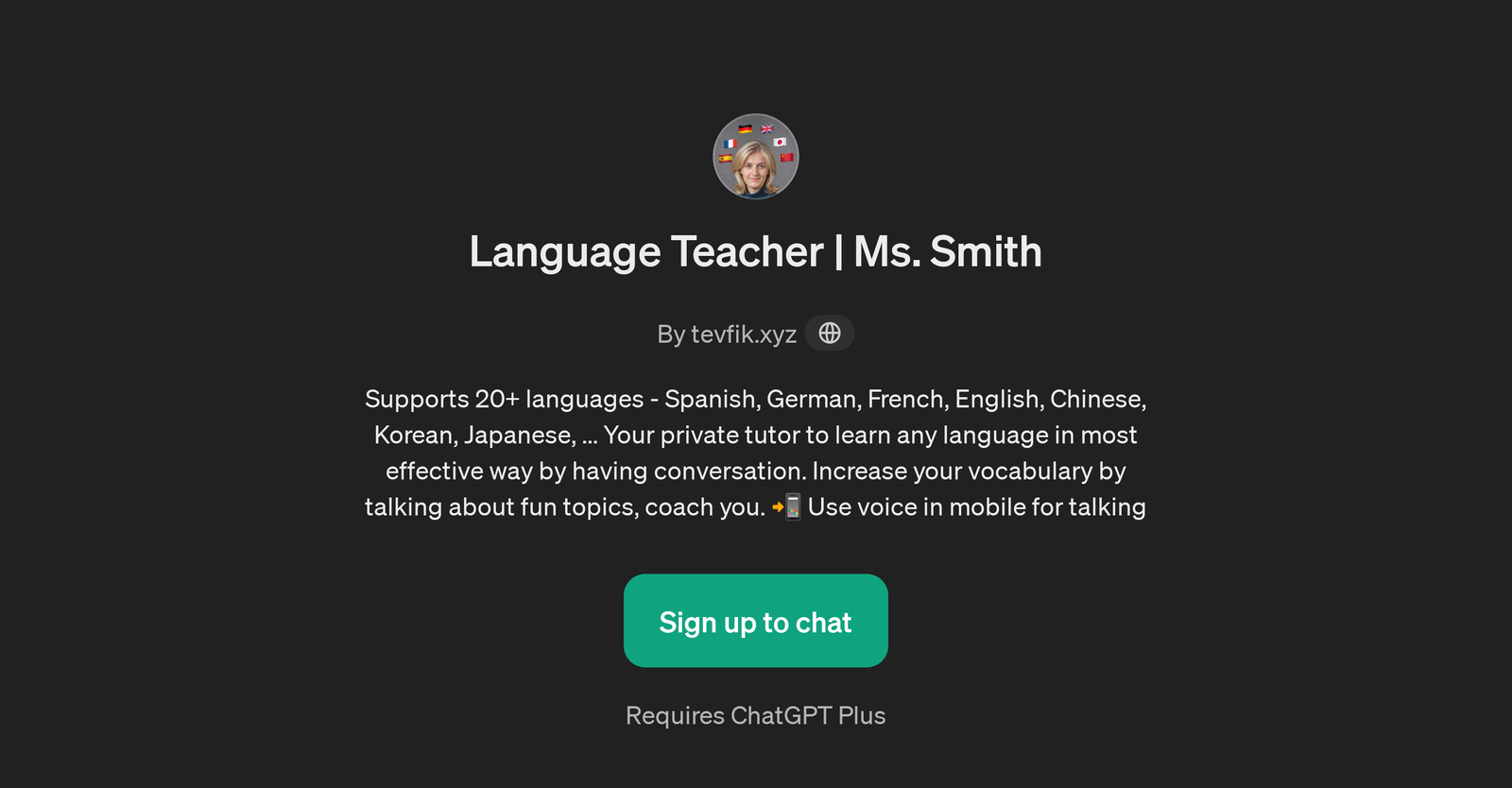 Language Teacher | Ms. Smith